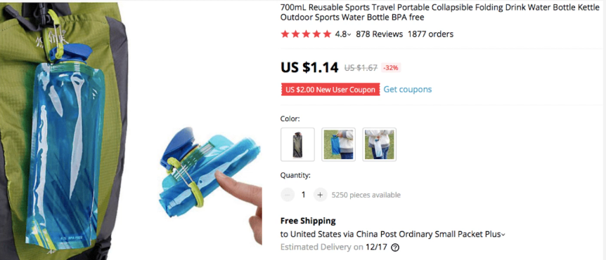 Foldable Water Bottle