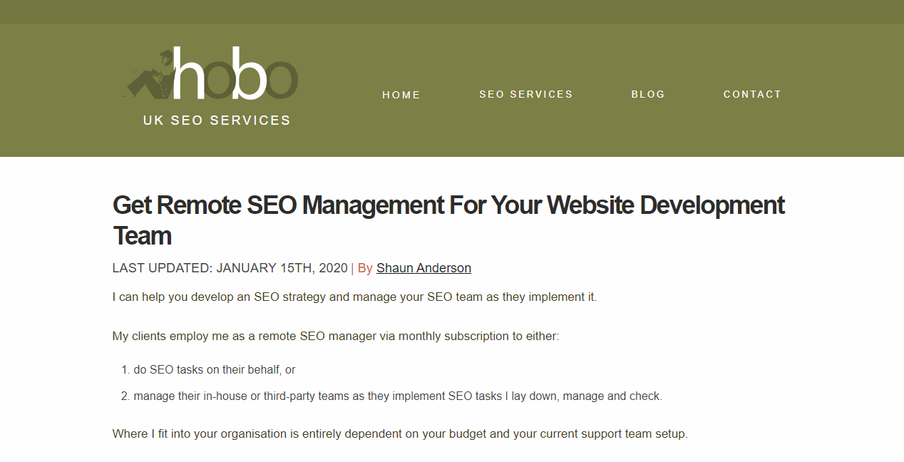 Hobo Web Seo Agency
