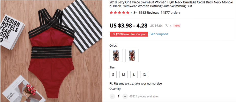 One Piece Swim Suit