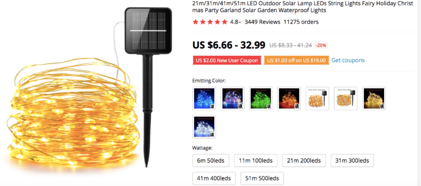 Outdoor LED String Lights