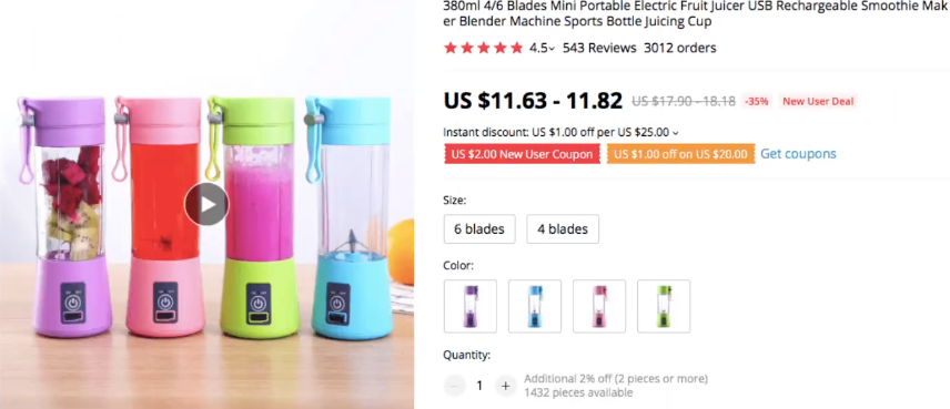 Portable Blender Machine