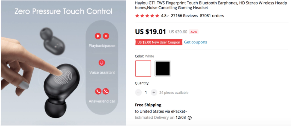 Touch Control Headphones